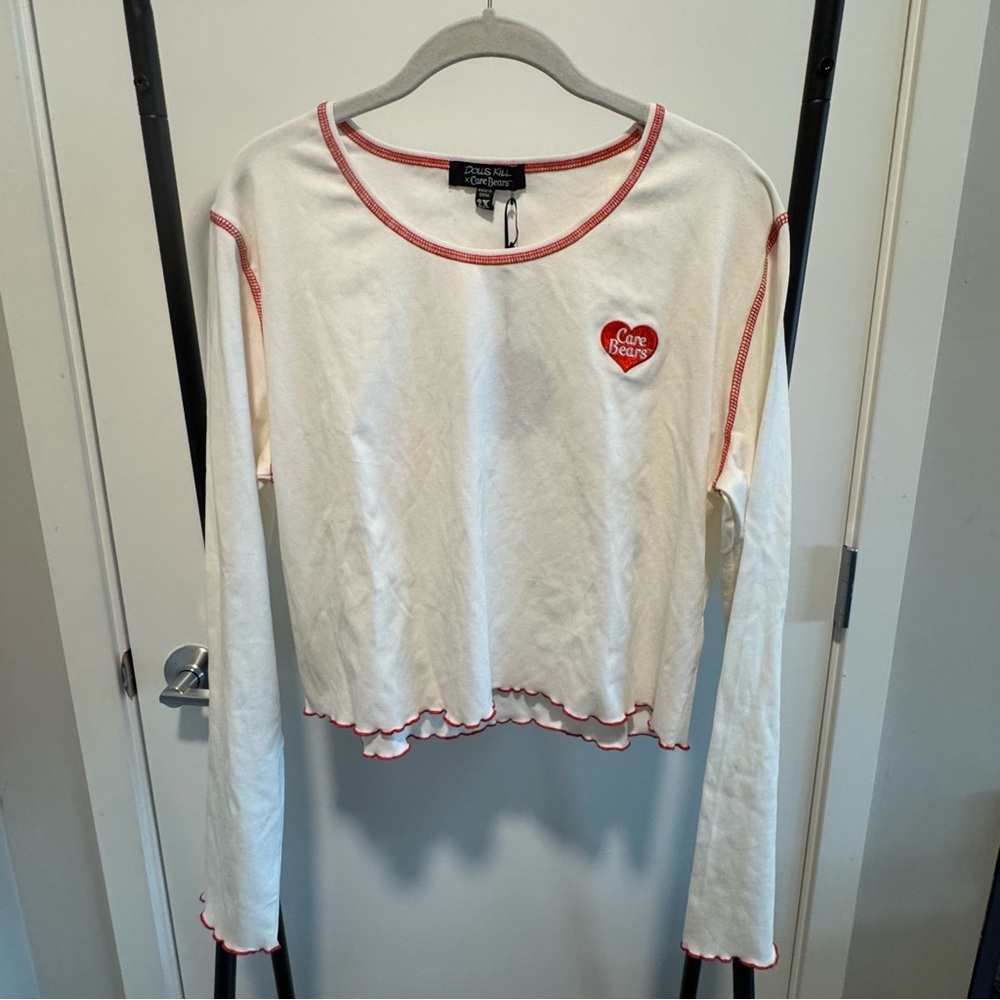 Dolls Kill x Care Bears Crop Long Sleeve Tee